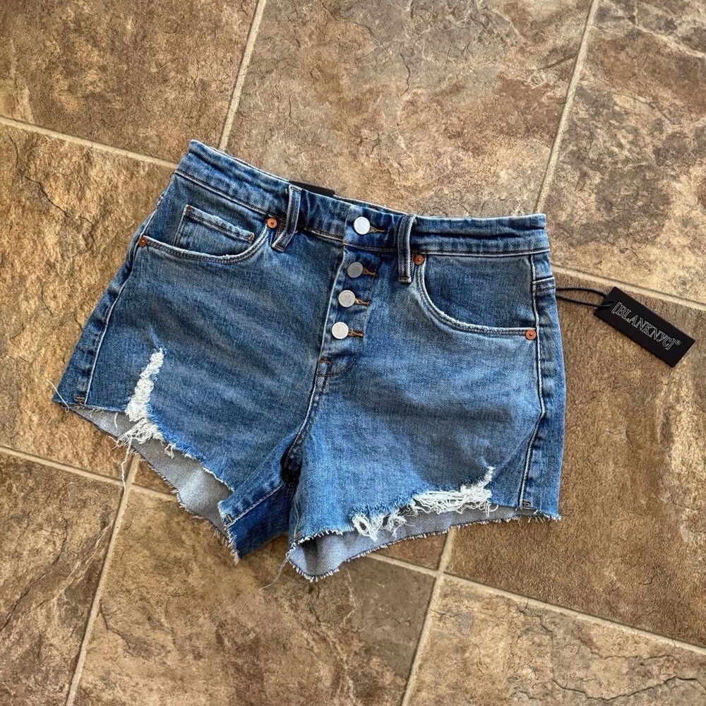 Blank NYC The Barrow Vintage High Rise Short Size 26 - Picture 2 of 12